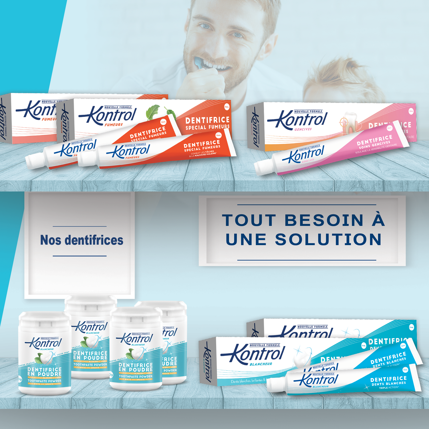 Dentifrices Kontrol - Une gamme complète pour chaque besoin